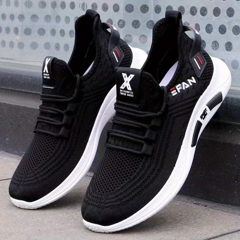 Men's Lightweight Lace-up Sneakers Breathable Anti-odor Shoes