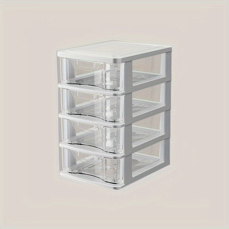 Desktop Transparent Storage Box Small Drawer Type Storage Rack