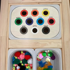 Wooden Sensory Tray for Children's Educational Games