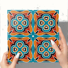 Mediterranean Retro Matte Tile Floor Sticker Vinyl Waterproof Decal PVC