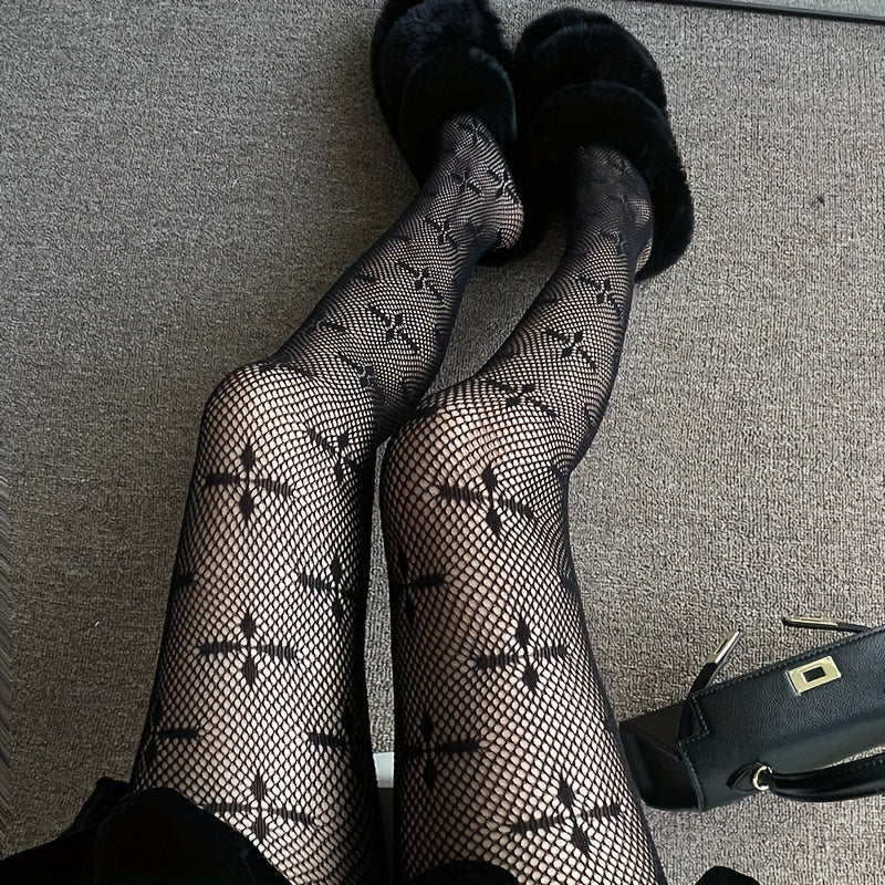 Girls Kids Cross Pattern Fishnet Pantyhose Children s Stockings