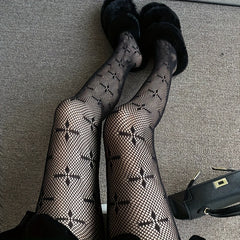 Girls Kids Cross Pattern Fishnet Pantyhose Children s Stockings