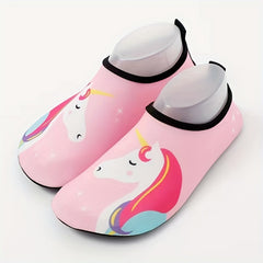Unicorn Water Shoes for Girls Quick Dry Non Slip Lightweight Soft Socks