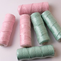 50m 3mm Cotton Thread Sewing Home Decoration DIY Holiday Woven Rope