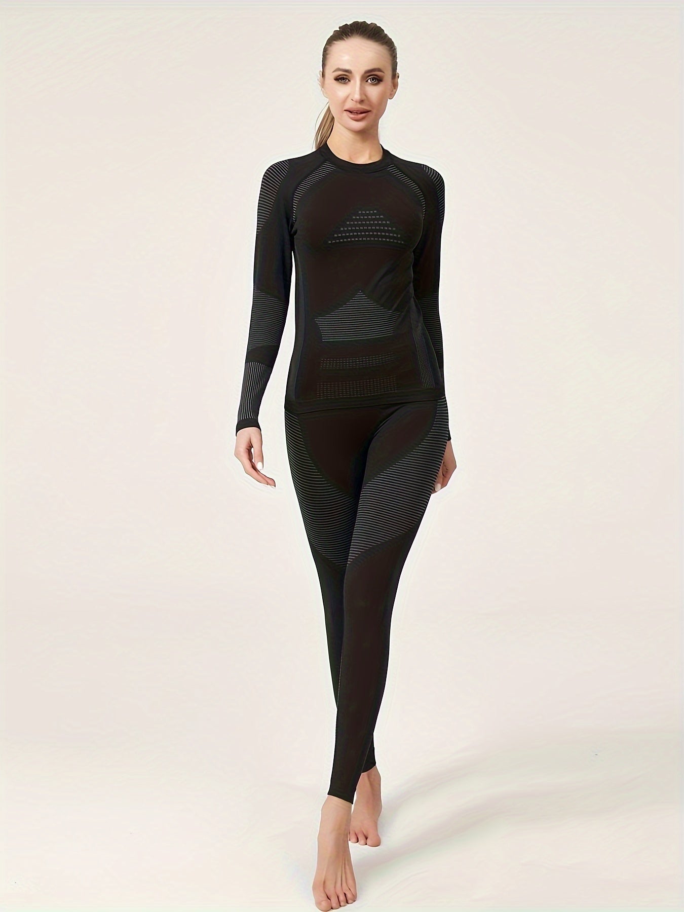 2Pcs Thermal Underwear Set Quick Dry Base Layer