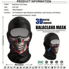 Skull Ghost Balaclava Face Mask for Cycling Riding Motorcycle