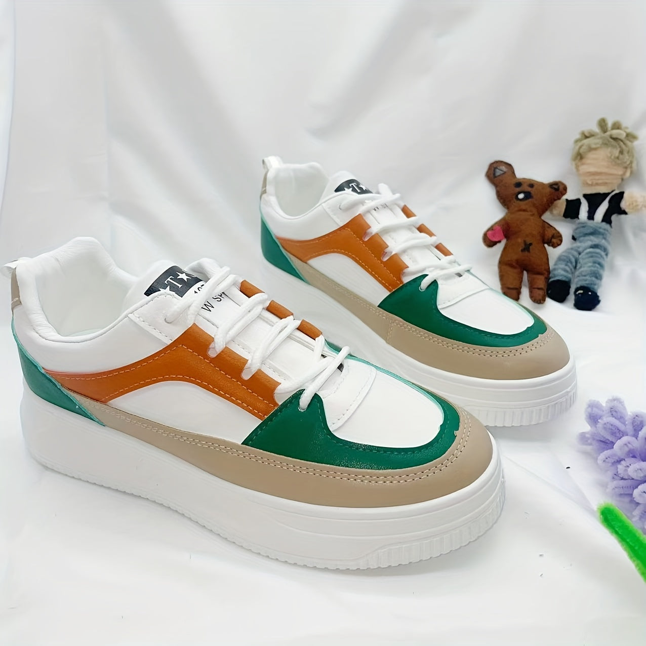Breathable Platform Skate Shoes Womens Sneakers