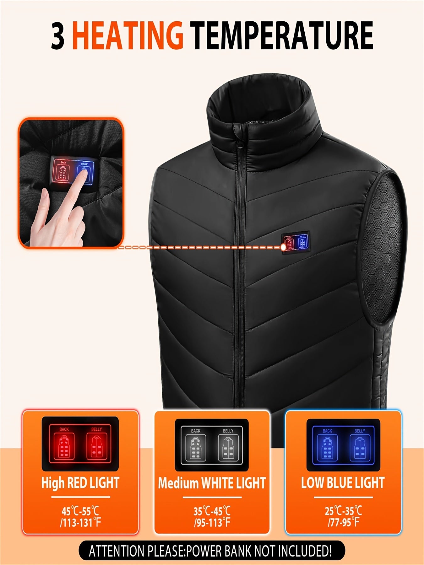 Men's Heated Vest for Outdoor Activities