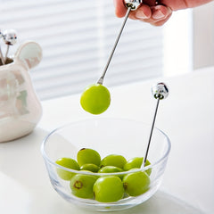 Bear Shaped Storage Jar & Fruit Fork Set