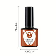 Nude Pink Gel Nail Polish Kit 6 Colors Soak Off No Wipe Gel Varnish Set