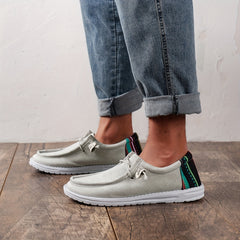 Men's Moc Toe Lace-up Sneakers Comfortable