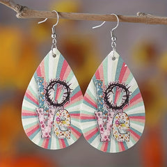 Teardrop Shape Earrings for Christmas Holiday Birthday