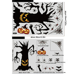 Halloween Scary Wall Stickers Mummy Pumpkin Stickers