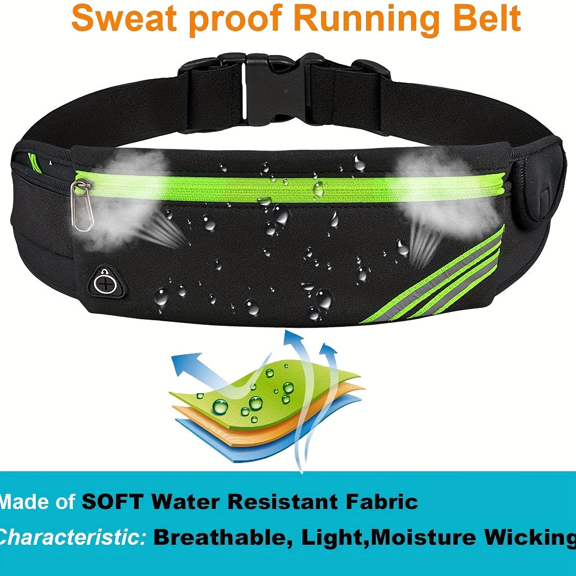 Running Fanny Pack Sports Waist Bag For Jogging & Cycling