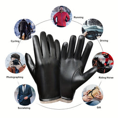 Men's Windproof Winter Gloves Outdoor Cycling Mountaineering Warm Gloves