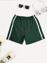 Striped Print Boys Comfortable Creative Shorts Casual Quick drying Shorts