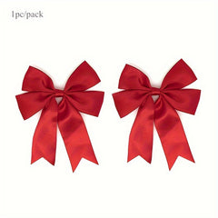 1pc DIY Polyester Ribbon Swallowtail Large Bow Red Gift Packaging Accessories