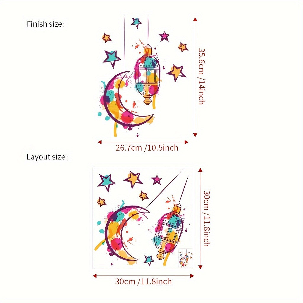 Cartoon Ramadan Chandelier Wall Stickers