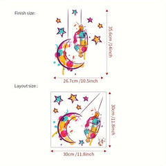 Cartoon Ramadan Chandelier Wall Stickers