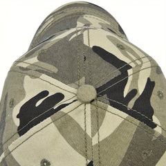 Brazil Flag Camo Army Cap Curved Brim Climbing Sunshade Cap