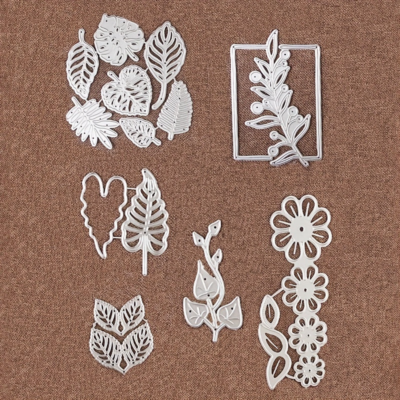 Flowers Leaves Metal Cutting Dies Decorative Embossing Stencils