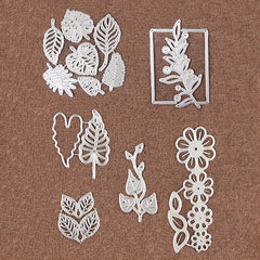 Flowers Leaves Metal Cutting Dies Decorative Embossing Stencils