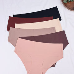 6pcs Seamless Stretchy Briefs Comfy Women's Panties