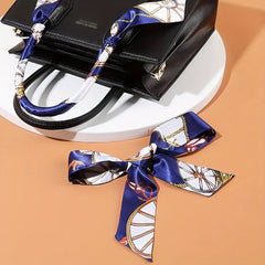 3pcs Skinny Scarf Hair Tie Set Long Ribbon Neckerchief Twilly Scarf