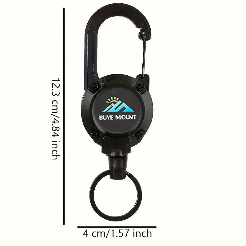 Stainless Steel Telescopic Key Holder Keychain Key Ring Retractable Key Chain