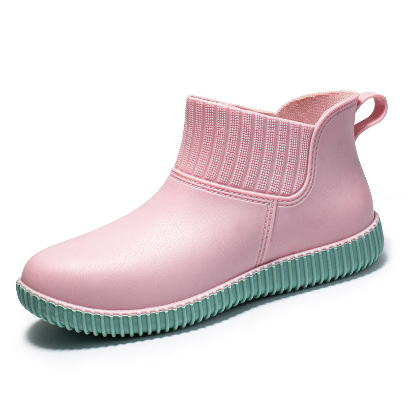 Women's Waterproof Ankle Rain Boots Non Slip Outdoor Footwear