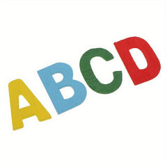Colorful Wooden Alphabet Letters Set with Storage Tray for Kids