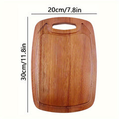 Versatile Wooden Cutting Board for Outdoor Cooking and BBQ