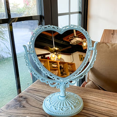Heart Shaped Cosmetic Mirror for Makeup Vanity