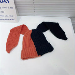 Unisex Knitted Hat With Long Ears for Outdoor Activity