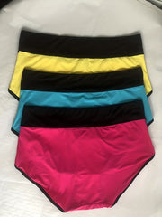 3 Pack Plus Size Women's Full Coverage Briefs Set