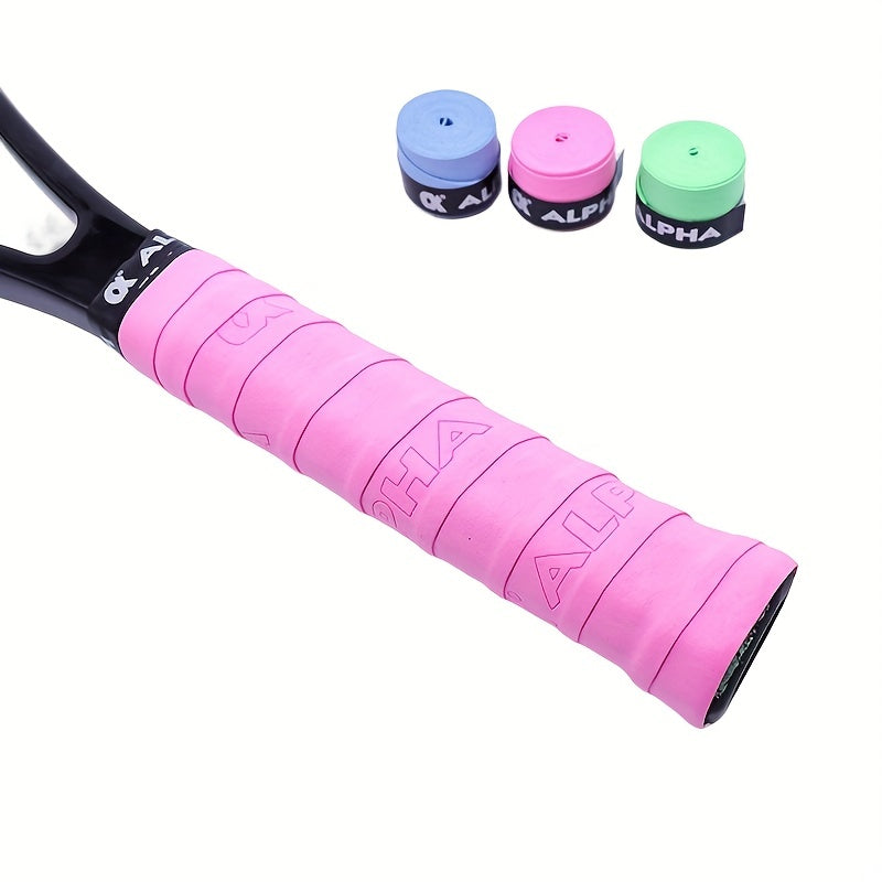3pcs Anti Slip Tennis Overgrips with Sweatband Belt - Improve Grip and Comfort