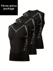 Men's Quick Dry Sleeveless Shirt Compression Tank Top
