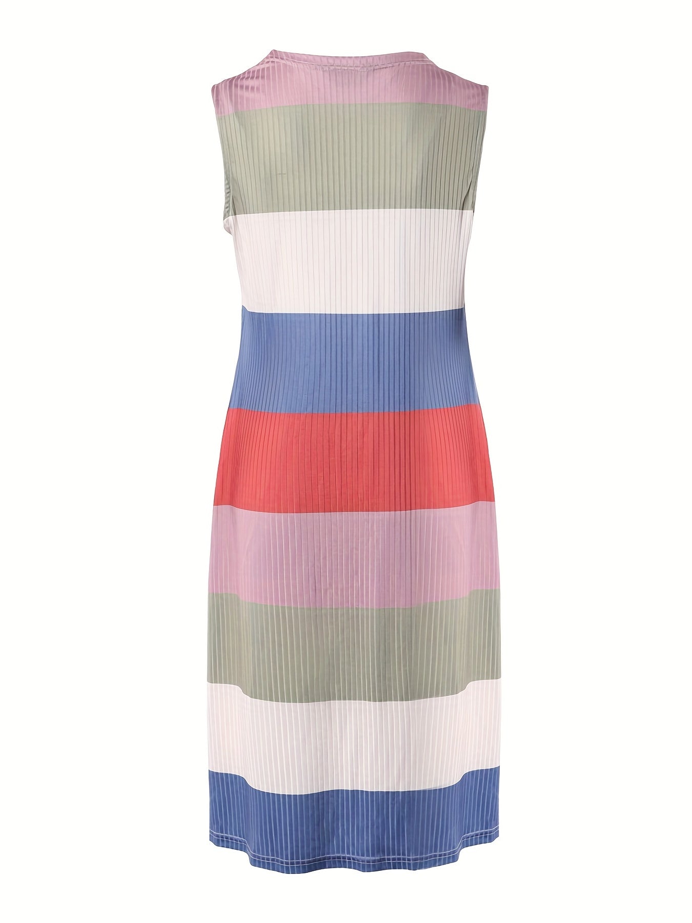 Casual Block Two piece Set Sleeveless Coat Cami Top Drawstring Shorts