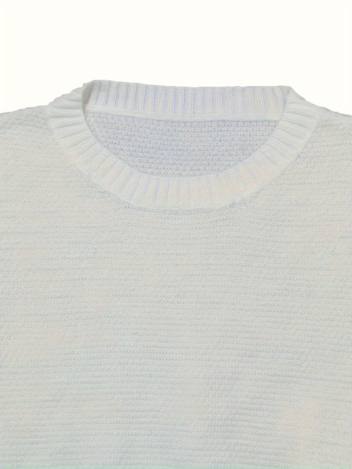 Casual Sweater Women's Plus Solid Long Sleeve Round Neck Pullover