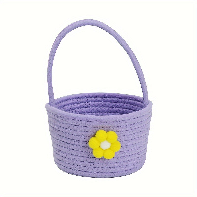 Small Flower Basket Cartoon Small Flower Portable Storage Basket