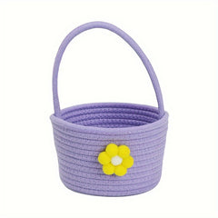 Small Flower Basket Cartoon Small Flower Portable Storage Basket