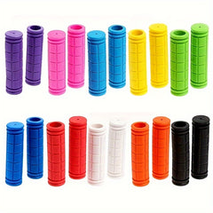 2pcs Colorful Fixed Gear Bike Handlebar Cover Soft Rubber Grip Stopper