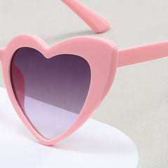 Heart Sunglasses Gradient Lens Photo Prop Glasses Casual Outdoor Eyewear