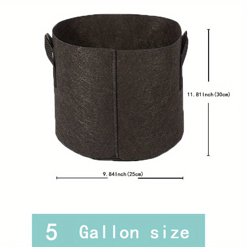 10pcs Potato Planter Bag 3-10 Gallon Portable Planter Bag Breathable Heavy Duty