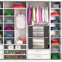 90L Large Capacity Foldable Storage Container with Reinforced Handle