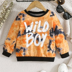 Boy's WILD BOY Printed Crew Neck Long Sleeve Sweatshirt