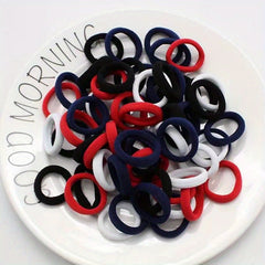 50pcs Colorful Hair Tie Ponytail Holders Scrunchies Hair Accessories For Girls