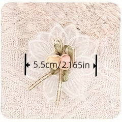 10pcs Lace Fabric Flower Butterfly Craft Decoration Sewing Supplies DIY