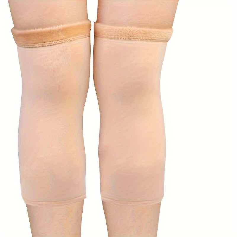Winter Elastic Warm Knee Pads Thickened And Fleece Knee Pads