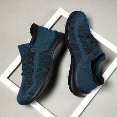 Men's Breathable Knit Sneakers for Running